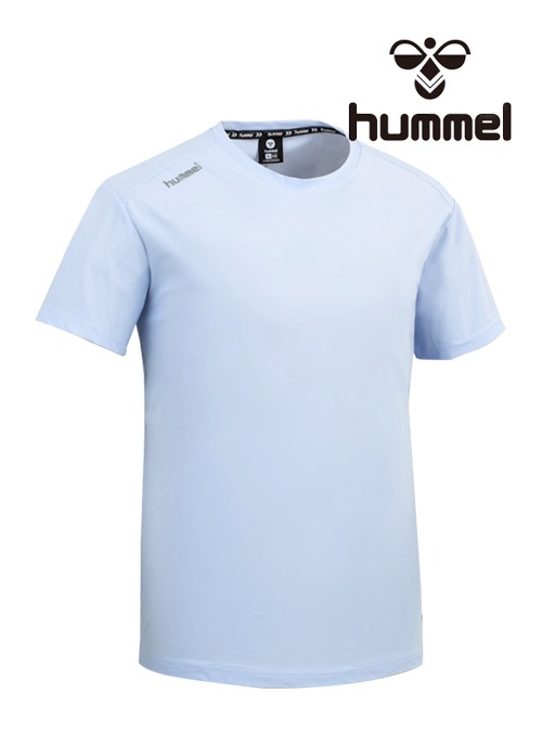 2024 S/S 험멜 기능성 라운드 반팔 티셔츠 HM-742 (L.blue)