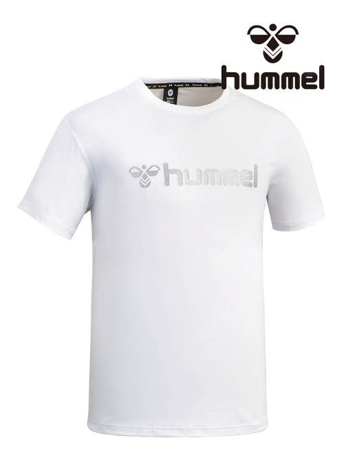 2024 S/S 험멜 기능성 라운드 반팔 티셔츠 HM-743 (White)