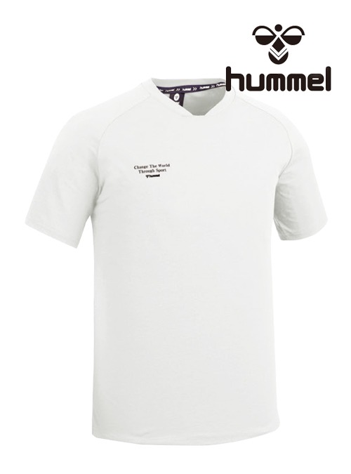 2024 S/S 험멜 기능성 라운드 반팔 티셔츠 HM-741 (Ivory)