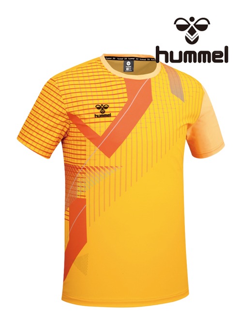 2024 S/S 험멜 기능성 라운드 반팔 티셔츠 HM-750 (Y.orange)