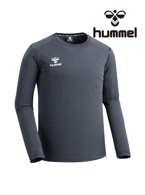 험멜 기능성 라운드 긴팔 티셔츠 HM-394 (Grey)