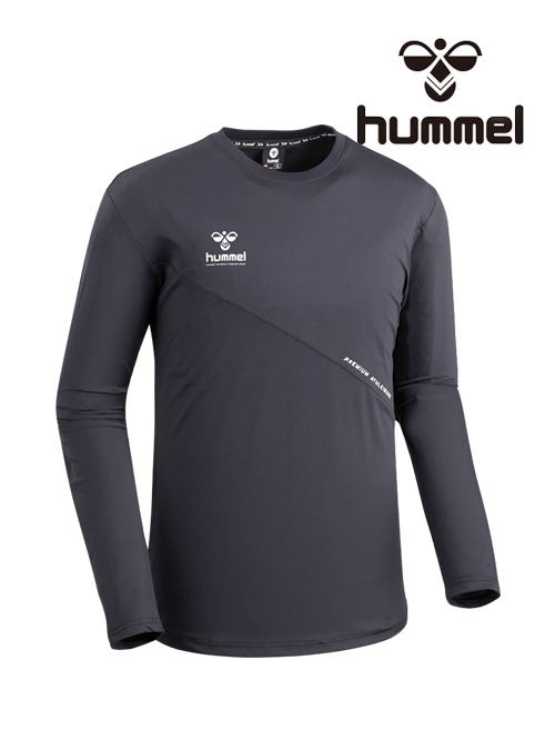 2021 F/W 험멜 기능성 라운드 티셔츠 HM-393 (Black)