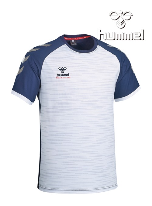2022 S/S 험멜 기능성 반팔 티셔츠 HM-2858 (White/D.navy)
