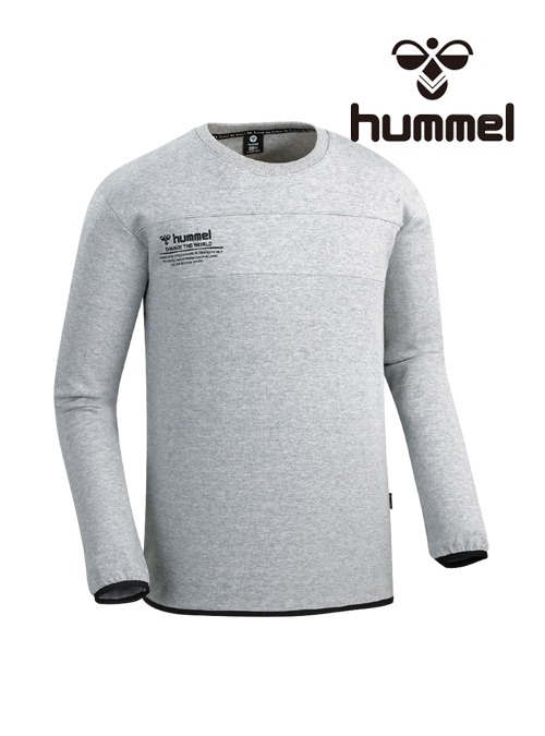 2023 F/W 험멜 특양면 라운드 티셔츠 HM-30301 (M.grey)