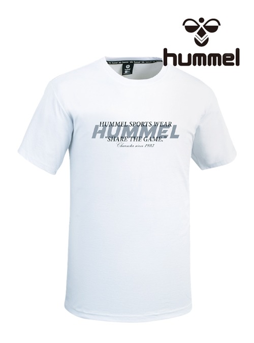 2024 S/S 험멜 기능성 라운드 반팔 티셔츠 HM-745 (White)