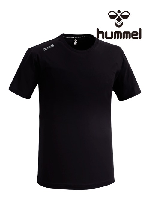 2024 S/S 험멜 기능성 라운드 반팔 티셔츠 HM-742 (Black)