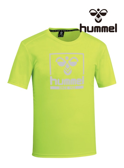 2024 S/S 험멜 기능성 라운드 반팔 티셔츠 HM-744 (F.lime)