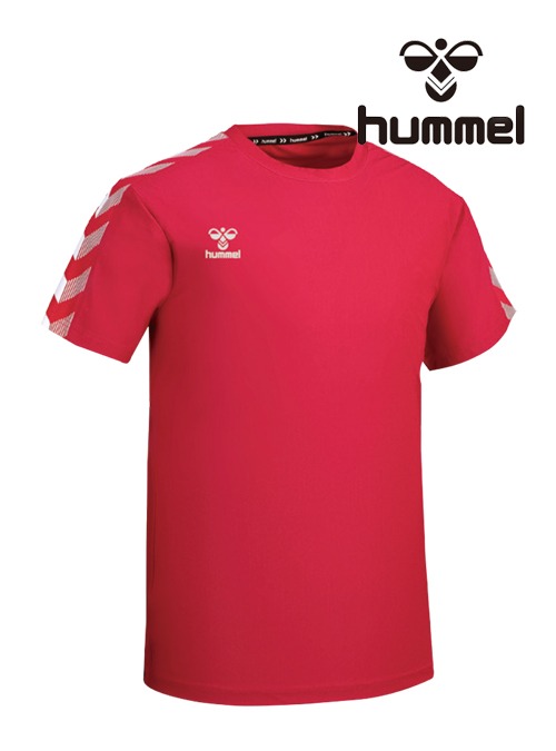 2024 S/S 험멜 기능성 라운드 반팔 티셔츠 HM-739 (Red)